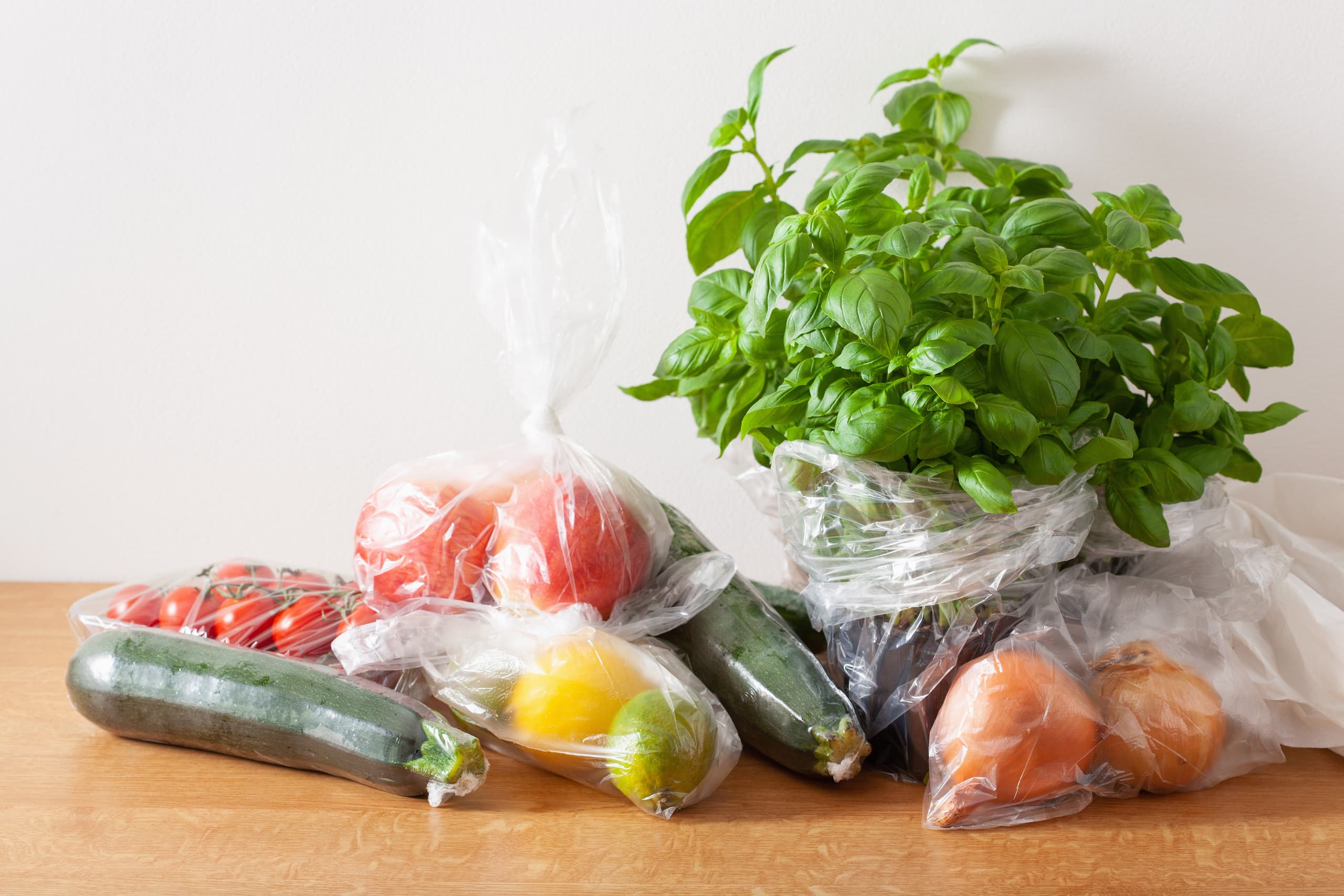 Plastic bags for fruits and vegetables